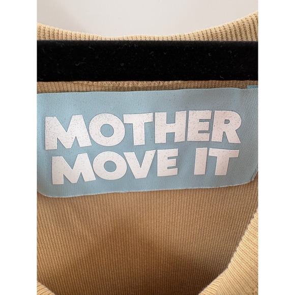 MOTHER MOVE IT Ribbed Racerback Tank Dress Camel Tan Size M - Picture 2 of 4